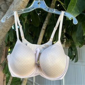 Victoria’s Secret Polka Dot Bra in Cream